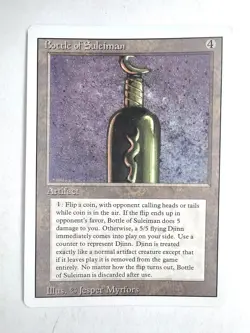 Bottle of Suleiman NM Revised English Rare 1994 MTG Magic - Image 1
