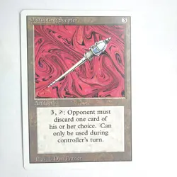 Disrupting Scepter Revised English LP Rare 1994 MTG - Image 1