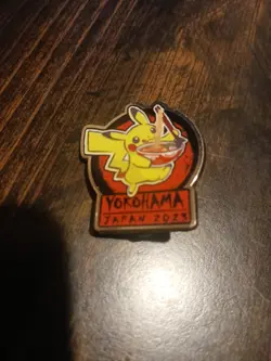 Pikachu Pin Yokohama Pokemon World Championships Japan 2023 Promo Pin - Image 1