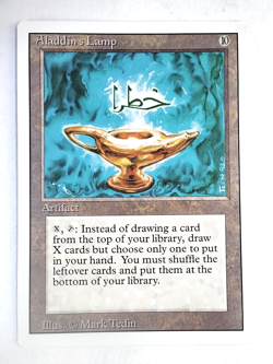 Aladdin's Lamp Revised NM English 1994 MTG Magic - Image 1
