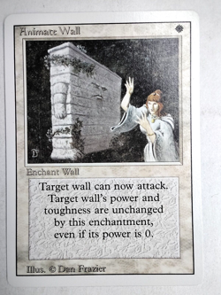 Animate Wall NM Revised English Rare 1994 MTG Magic - Image 1