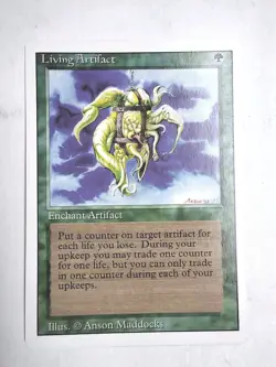 Living Artifact Revised NM English Rare 1994 MTG NM - Image 1