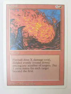 Fireball NM Revised English Common 1994 Magic MTG - Image 1