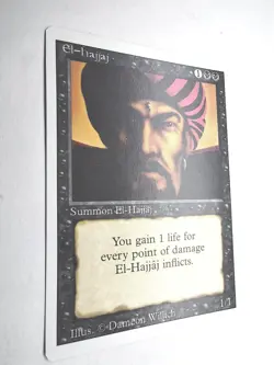 El-Hajjaj Revised NM English 1994 Rare MTG - Image 3
