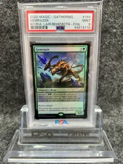 MTG Magic the Gathering Gemrazer Ikoria Lair of Behemoths NM FOIL PSA 9 - Image 1