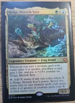 Helga, Skittish Seer - Bloomburrow - FOIL - NM - Image 1