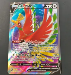 Pokemon Silver Tempest Ho-Oh V Ultra Rare Card 187/195 NM - Image 1