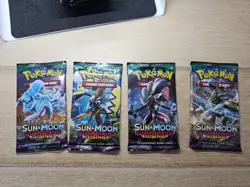 4x Pokemon Card TCG SM Guardians Rising Booster Pack Artset Sun & Moon - Image 1