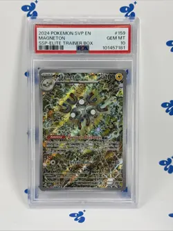 2024 POKEMON SVP EN-SV BLACK STAR PROMO #159 MAGNETON PSA 10 - Image 1