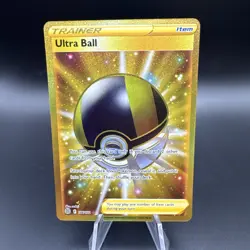 Pokemon TCG: Brilliant Stars Ultra Ball Hyper Rare Gold 186/172 NM/M - Image 1