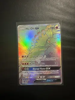 Pokemon TCG HO-OH GX Sun & Moon Sm80 Promo Hyper Rare NM/VLP - Image 1