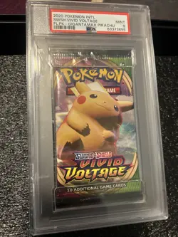 Pokemon Sword & Shield Vivid Voltage Gigantamax Pikachu Foil Pack PSA Mint 9 - Image 1