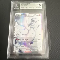 Pokemon Reshiram Full Art 113/114 - Black and White Base BGS 8.5 - Image 2