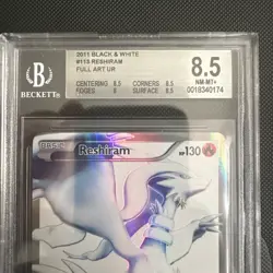 Pokemon Reshiram Full Art 113/114 - Black and White Base BGS 8.5 - Image 3