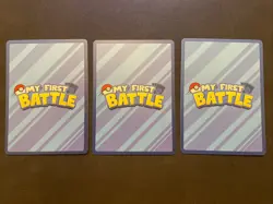 2023 Pokemon My First Battle Trio Squirtle Charmander Bulbasaur - Grey Border - Image 2