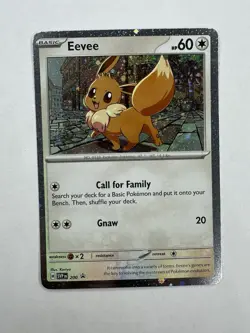 Eevee Pokemon TCG Destined Rivals SVP #200 Blister Cosmo Holo Promo - Image 1