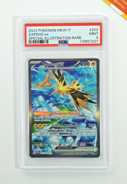 Pokemon PSA 9 Zapdos Ex #202 151 Special Illustration Rare 2023 Italiano - Image 1