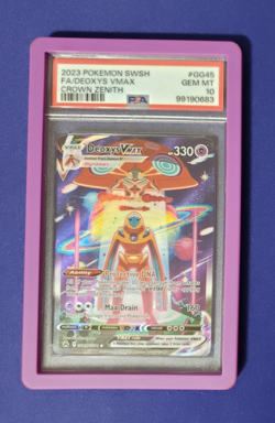 Pokemon Crown Zenith Deoxys VMax GG45 PSA 10 - Image 1