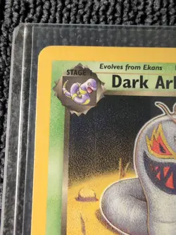 Pokemon TCG Dark Arbok 19/82 Team Rocket 1st Edition Non-Holo Rare Vintage LP - Image 3