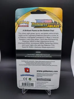2020 Pokemon Sword & Shield and Darkness Ablaze Sealed 2 Booster Pack Blister - Image 3