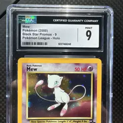 MEW - BLACK STAR PROMO - 9 - HOLO - POKEMON LEAGUE - CGC MINT 9 - Image 3