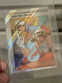 Pokemon Team Star Grunt - Scarlet & Violet - 242/198 - *ERROR MISPRINT MISCUT* - Image 1
