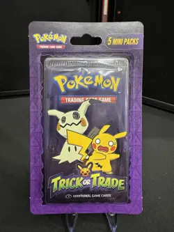 Pokemon TCG - Trick Or Trade - 5 Mini Booster Blister Packs Factory Sealed New - Image 1
