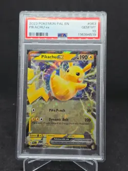 PSA 10: Pokemon TCG: Paldea Evolved - Pikachu ex (063/193) - Image 1