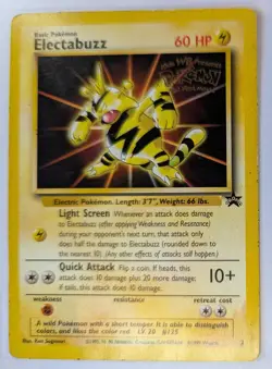 Pokemon TCG Electabuzz Wizards Black Star Promos 2 Regular Promo - Image 1