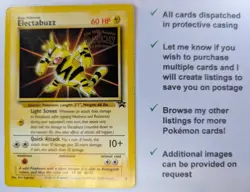 Pokemon TCG Electabuzz Wizards Black Star Promos 2 Regular Promo - Image 2