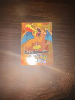 Charizard Topps RC E6 of 12 Stg3 #06 Vintage 1999 Pokemon Foil Chrome played - Image 1