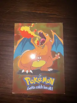 Charizard Topps RC E6 of 12 Stg3 #06 Vintage 1999 Pokemon Foil Chrome played - Image 3