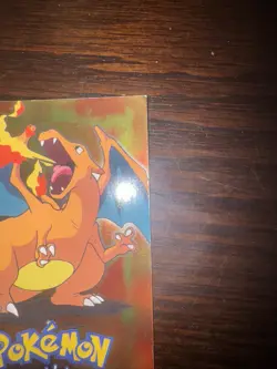 Charizard Topps RC E6 of 12 Stg3 #06 Vintage 1999 Pokemon Foil Chrome played - Image 4