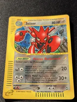 Pokemon AQUAPOLIS - #H21/H32 Scizor - Holo - ENG - Moderately Played - Image 3