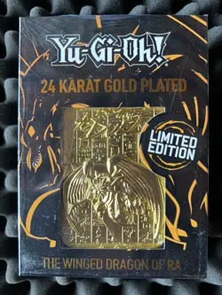 Yu-Gi-Oh! Limited Edition 24 Karat Gold Plated Obelisk - Slifer - Ra - Image 2