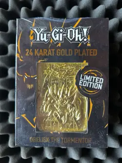 Yu-Gi-Oh! Limited Edition 24 Karat Gold Plated Obelisk - Slifer - Ra - Image 3