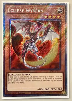 Eclipse Wyvern 1st Edition Platinum Secret Rare RA04-EN177 Yu-Gi-Oh! - Image 1