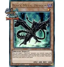 Yugioh! 1x Black Metal Dragon RA04-EN016 Ultimate Rare 1st Ed NM - Image 1