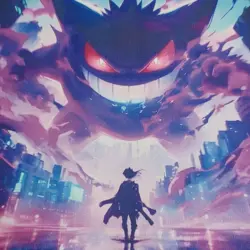 Pokemon TCG Purple Gengar Rubber Playmat/Mousemat, Trading Card Game 60x30cm - Image 3