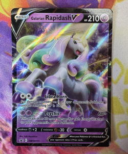 Galarian Rapidash V SWSH111 Black Star Promo Near Mint Pokemon TCG - Image 1