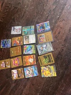Over Powered pokemon cards lot of 17 - Image 1