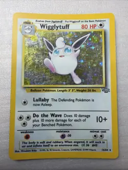 Wigglytuff 16/64 Jungle Holo Rare Pokemon Card - Image 1