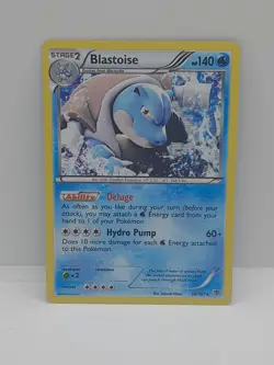 Pokemon Card Blastoise 16/101 Plasma Blast Holo Rare Played - Image 2