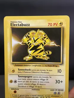 Pokemon Card Electabuzz 20/102 Base Set Rare FRENCH Light Play - Image 2