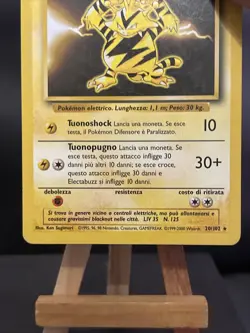 Pokemon Card Electabuzz 20/102 Base Set Rare FRENCH Light Play - Image 3