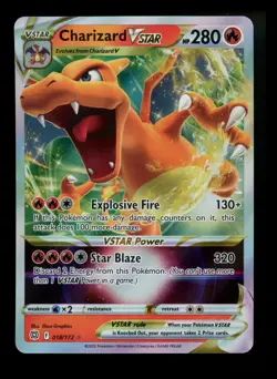 #4 Charizard VSTAR 018/172 Brilliant Stars 2022 Holo Rare Pokemon Card TCG - Image 1