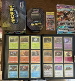 Detective Pikachu Master Set of 18 + 3 GX Promo, 2 promo, 2 Jumbo Cards, tins - Image 1