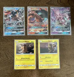 Detective Pikachu Master Set of 18 + 3 GX Promo, 2 promo, 2 Jumbo Cards, tins - Image 4