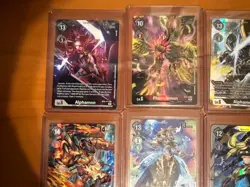 Digimon TCG 6 Card Lot BT-06 Double Diamond SECs - Image 2