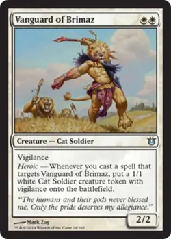 MTG Vanguard of Brimaz - Foil, Born of the Gods, Lightly Played, English - Image 1